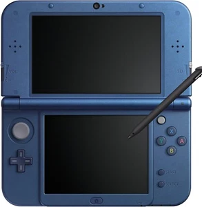 New Nintendo 3DS LL Metallic Blue Main unit+cable+bonus included Popular color - Picture 1 of 4