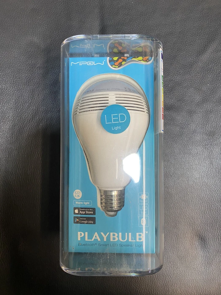 Mipow PLAYBULB Bluetooth Wireless Smart LED Speaker Light Bulb E27/26, BRAND NEW - Image 1 of 3