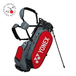 Yonex Golf Carry Stand Bag 9.5in 5way Divider Lightweight 2.6kg Dark Gray/Red - Picture 1 of 10