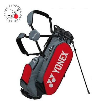 Yonex Golf Carry Stand Bag 9.5in 5way Divider Lightweight 2.6kg Dark Gray/Red - Image 1 of 4