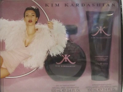 Kim Kardashian Women Set 3.4 oz Eau de Parfum Spray + 3.4 Shimmer Body Lotion - Image 1 of 2