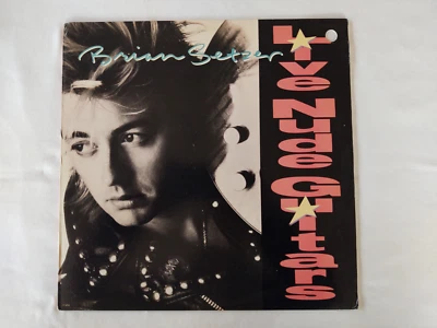 Brian Setzer - Live Nude Guitars LP 1987 EMI E1-46963 LP in Ex condition - Image 1 of 4