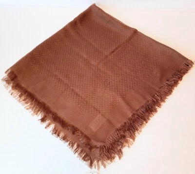 Bufanda cuello 32" vintage Marshall Fields VERA marrón tostado oscuro para mujer hecha en Japón Foto 1 de 4