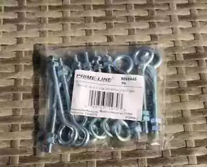 10er Pack Schwerlast Augenschrauben mit Muttern, 1/4 Zoll - 20 x 4 Zoll, Stahl verzinkt - Bild 1 von 2