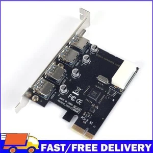 USB3.0 Riser PCIE Expansion Card 4 Ports PCI Express Computer Hub Adapter - Afbeelding 1 van 12