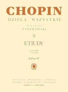 Music Score Paderewski Edition Complete Works of Chopin II Etudes Japanese - Picture 1 of 1