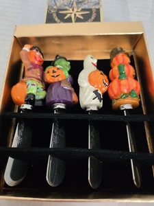 Christopher Radko Home for the Holidays Halloween Pate Knives Spreader FREE SHIP - Picture 1 of 7