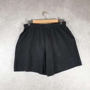 Vintage Russell Athletic Sweat Shorts L Large Black Men’s Logo Sports Athletic - Picture 1 of 8