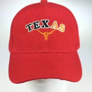 University of Texas Longhorn NCAA Adjustable Size Hat Cap Red - Picture 1 of 6