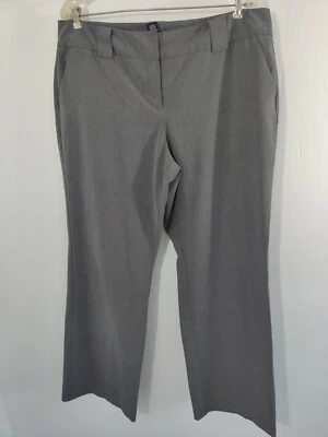 New York & Company Stretch Women's Gray Dress Pants Slacks Size 16  - Image 1 of 4