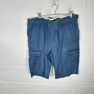 Vintage O'Neill Shorts Mens W32 Blue Cargo Surfer Skater Baggy Y2K Surf 00s - Picture 1 of 10