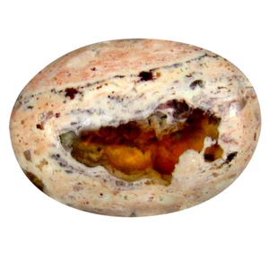 Cabujón ovalado de 9,32 quilates (17 x 12 mm) piedra preciosa de ópalo de fuego matriz de México sin calefacción - Imagen 1 de 1