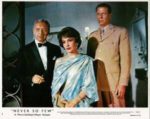 Never So Few Gina Lollobrigida Paul Henreid John Hoyt original 8x10 lobby card