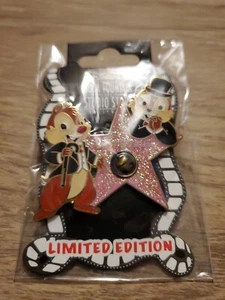 Disney Pin DSF DSSH - Walk of Fame Stars - Chip & Dale LE - Picture 1 of 4