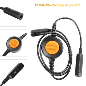 P6600-326 Orange Round PTT IP65 Waterproof For XPR3300/3500 XIRP6600/P6620 - Zdjęcie 1 z 12