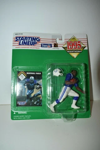 1995 NFL Marshall Faulk Indianapolis Colts Starting Lineup Figure - NOC Cover