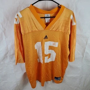 Adidas Jersey Mens XL Orange Tennessee Volunteers #15 SEC Football Shirt Vintage - Picture 1 of 11