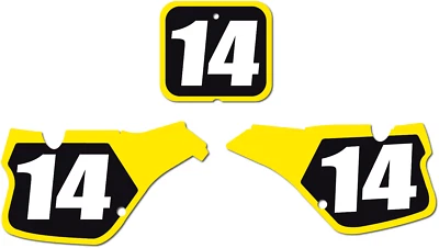 SUZUKI RM250 1989 1990 1991 1992 VINTAGE NUMBER PLATE BACKGROUND GRAPHICS Foto 1 de 4