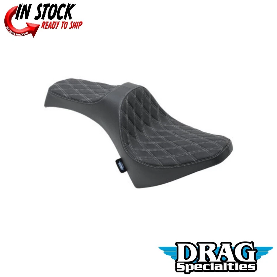 Asiento Drag Specialties Predator III Silver Diamond Stitch para Indian Scout 15-19 Foto 1 de 4