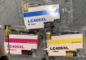 Cartucho de tinta 3p LC406XL Brother MFC J4335DW MFC-J4535DW cian, amarillo y magenta - Imagen 1 de 2