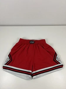 Chicago Bulls Mitchell & Ness Red Jump Shot Shorts Women S Small NBA Finals USED - Picture 1 of 12
