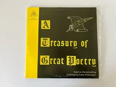 A Treasury Of Great Poetry Vinyl Set Listening Library Libraphone A1626 RARE - Image 1 of 4