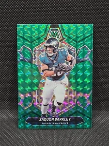 Saquon Barkley 2024 Panini Mosaic #177 Green Color Match Philadelphia Eagles  - Picture 1 of 2