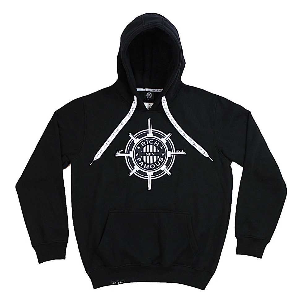 Sudadera con Capucha 360 Gsm Algodón Premium Bordado Colores Negro o Gris RNF Talla Pequeña - 3XL Foto 1 de 4