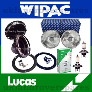 CLASSIC MINI HEADLIGHT UPGRADE KIT CRYSTAL LAMPS + BOWLS + 100% BULBS -NO PILOT - Picture 1 of 10
