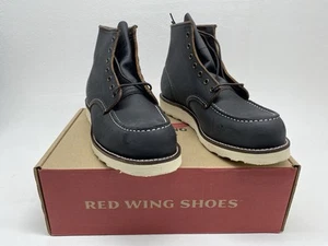 Red Wing Moc Toe Boots (UK 9) Black Prairie 8849 Heritage Leather 6" Boot USA - Picture 1 of 14