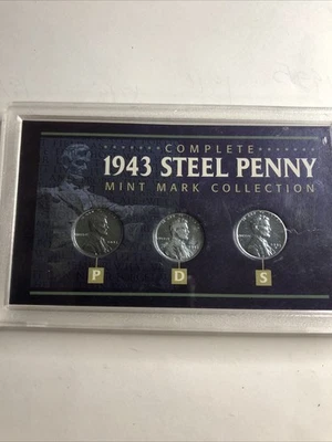 Centavo de acero completo 1943 colección marca de ceca Foto 1 de 4