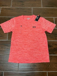 Under Armour New Men’s Heat/Cool Gear Performance Loose Shirt Size M Pink Salmon - Picture 1 of 8