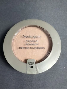 Neutrogena Mineral Sheers Powder Foundation Natural Ivory 20 New Sealed .34 oz - Picture 1 of 5