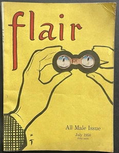 Vintage July 1950 Flair Art & Culture Magazine Vol. 1, #6, Male Issue,Jim Thorpe - Bild 1 von 12