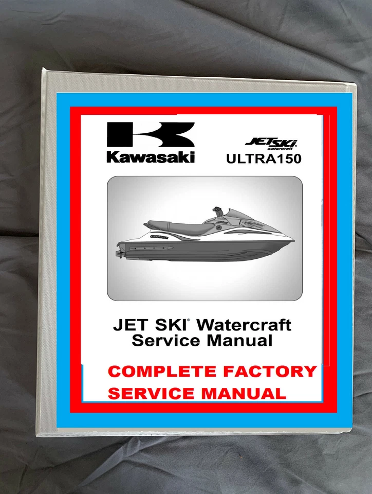 Kawasaki Ultra 150 2003-2005 jet ski servicio reparación taller carpeta manual Foto 1 de 1