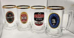 4 Vintage Australian Beer mugs glasses VB, West End, Tooths KB, Cascade (VGC) - Picture 1 of 1