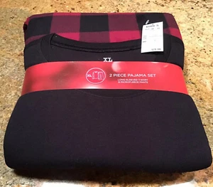 NEW Pajama Set Mens Plaid Microfleece Pant and Long Sleeved Shirt Sz. XL - Picture 1 of 1
