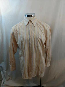 Alex Cannon Long Sleeve Multi Striped Button Down Dress Shirt Size Large (L/G) - Picture 1 of 5