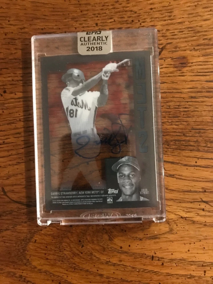 Darryl Strawberry Autograph 2018 Topps Clearly Numbered 82/99 (10,101) - Image 1 of 1