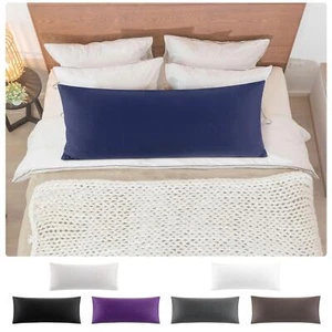 Körperkissenbezüge 100% Baumwolle 1 Stück weich mit Reißverschluss - Bild 1 von 13