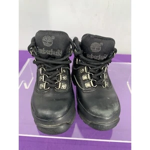 Timberland Toddlers Black Full Grain Hiker Boots Size 6 - Picture 1 of 12