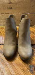 Call It Spring Women’s Vegan Leather Ankle Boots — Heeled — Size 11 Tan Color - Picture 1 of 10