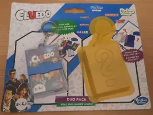 Brand New Hasbro Keychain Games Duo Pack inc CLUEDO - Classic Fun on the Go! - Picture 1 of 3
