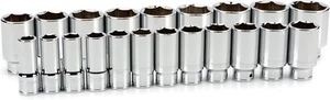 3/4 Inch Drive Deep 6-Point Socket Set, 21-Piece (3/4-2 in.) - Picture 1 of 4