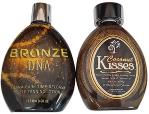 Ed Hardy Coconut Kisses Tanning Lotion & Bronze DNA Self Tanner Sunless Tanning - Picture 1 of 1