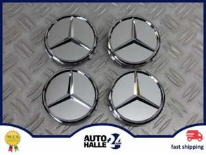 106460 Nabendeckel Nabenkappen 4x 75mm Felgenabdeckung Für Mercedes Benz - Bild 1 von 3