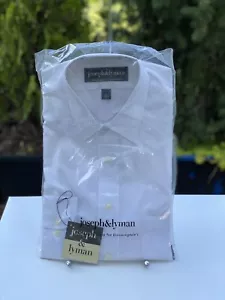 Camicia elegante uomo Joseph&Lyman manica lunga nuova con etichetta taglia 15 32 33 colore bianco - Foto 1 di 4