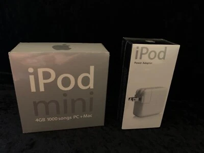 New Apple iPod Mini Silver 4gb 2nd Generation, BUNDLED WITH iPod Power Adapter - Image 1 of 4