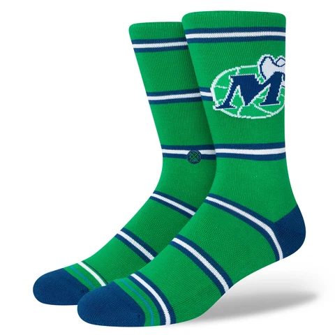 Men's Stance Dallas Mavericks Hardwood Classics Stripes Crew Socks Cover