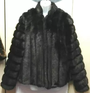 Vintage Faux Fur stroller puffer style jacket - Picture 1 of 9